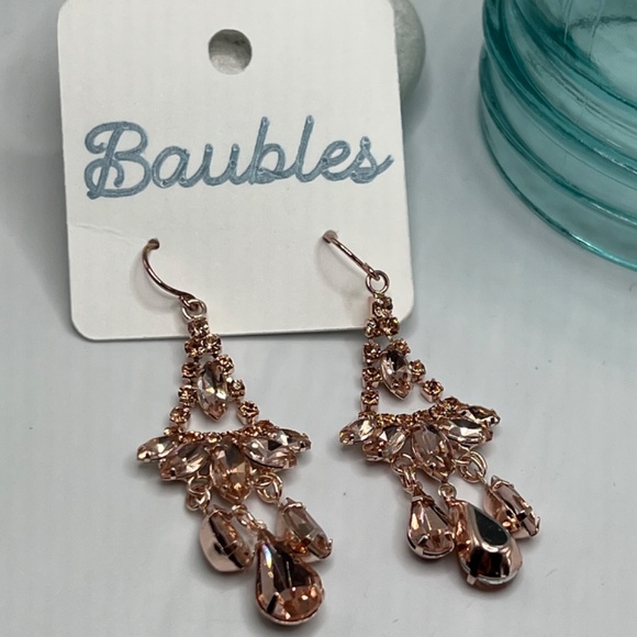 Baubles Chandelier Austrian Crystal Silver Earrings $12 EA or Bundle 3/$20 - Picture 1 of 8